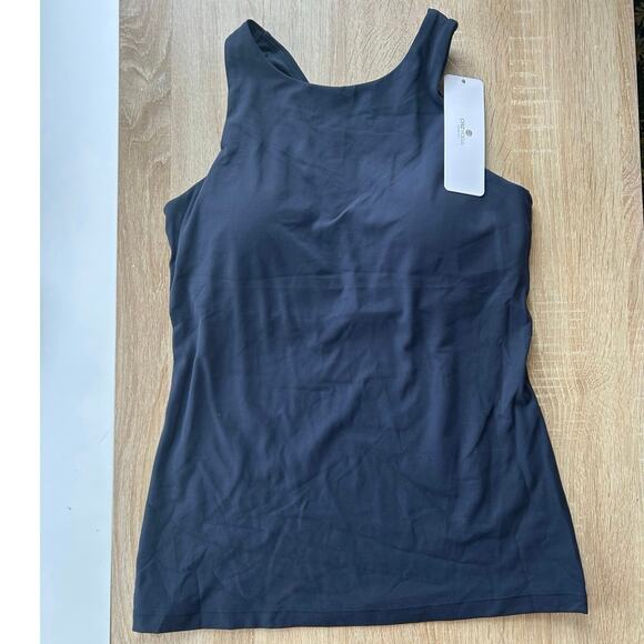 CRZ YOGA Tops - CRZYOGA Womens Butterluxe Waist Length Built in Bra Tank Size 8/10 Navy Blue NWT